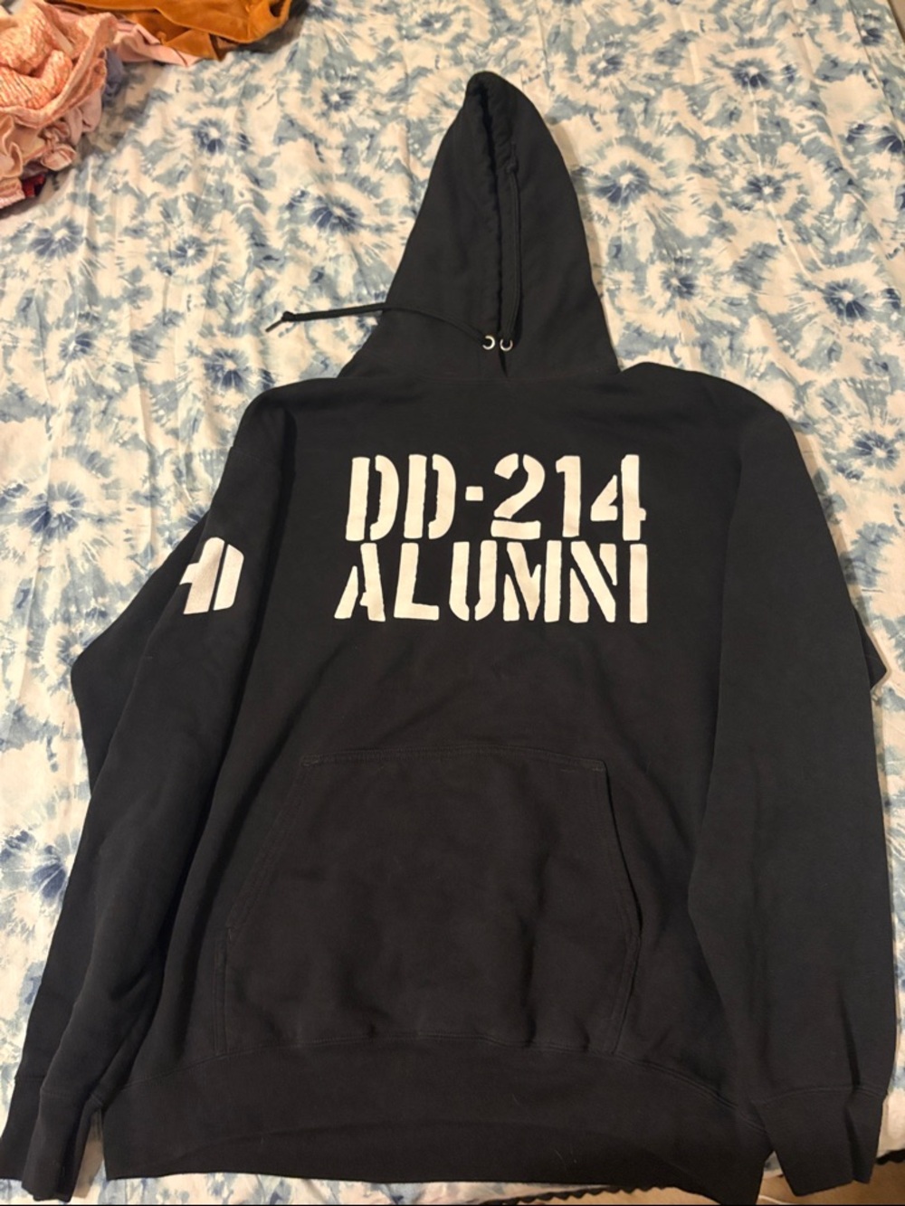Port and Company Black DD-214 Alumni Pullover Hoodie